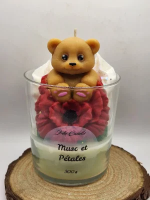 Bougie gourmande Musc et pétales